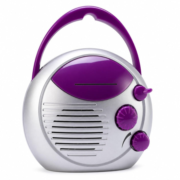 Elprico AM FM Dusch Radio Eingebauter Lautsprecher, IPX4 Wasserdicht Hängendes Badezimmer Radio, Tra