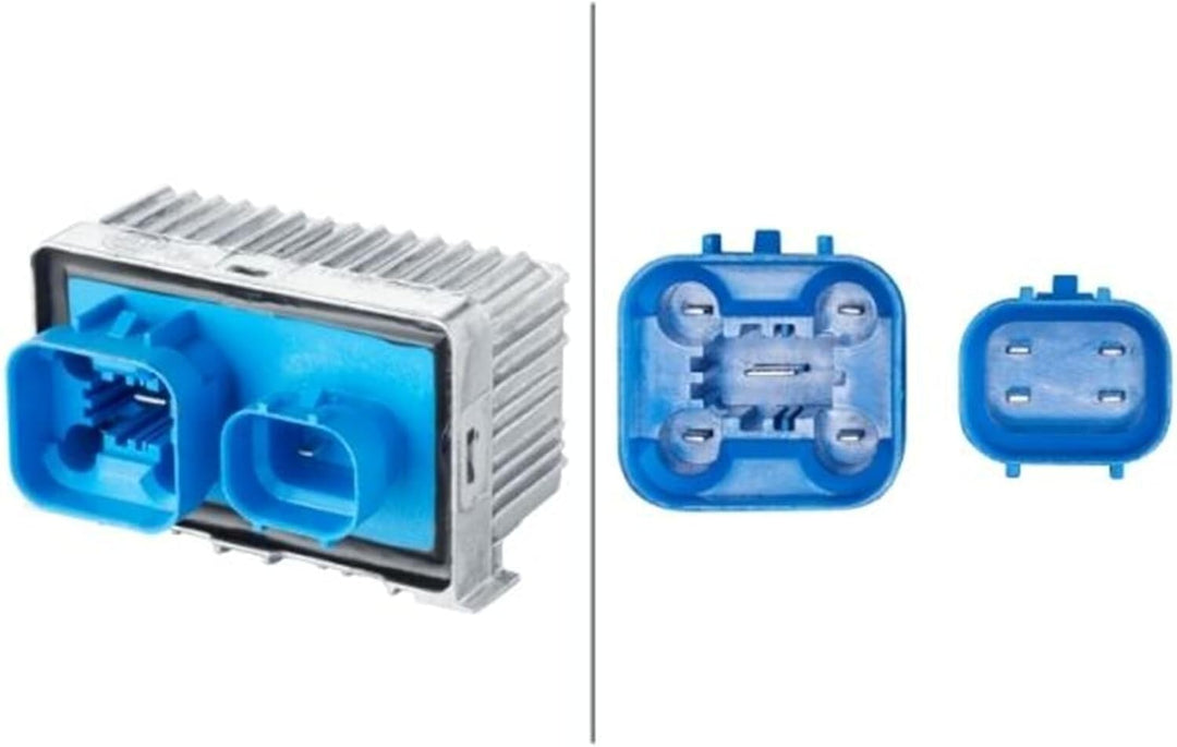 HELLA 4RV 008 188-651 Steuergerät, Glühzeit - 12V - 9-polig - nachglühfähig - Zylinderanzahl: 4