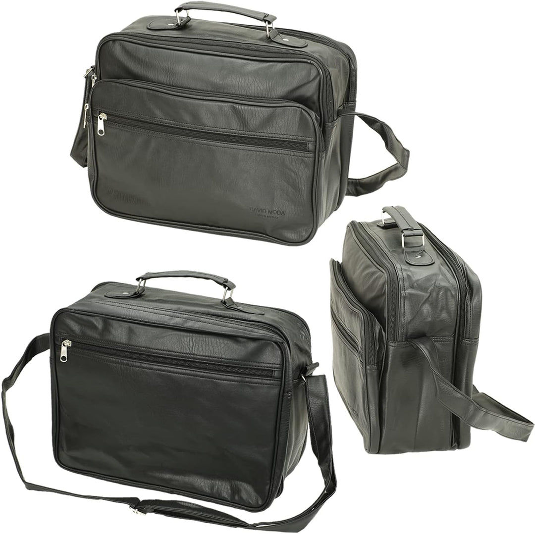 Echt Leder Herren Arbeitstasche Umhängetasche Herrentasche Schultertasche Messenger Flugbegleiter in
