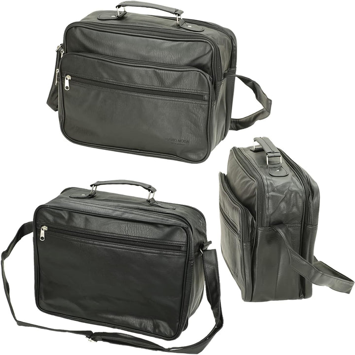 Echt Leder Herren Arbeitstasche Umhängetasche Herrentasche Schultertasche Messenger Flugbegleiter in