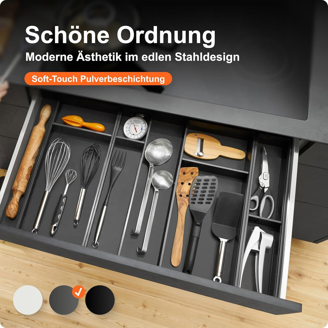 BLUM AMBIA-LINE Schubkastenrahmen schmal, NL450mm, Stahl oriongrau matt