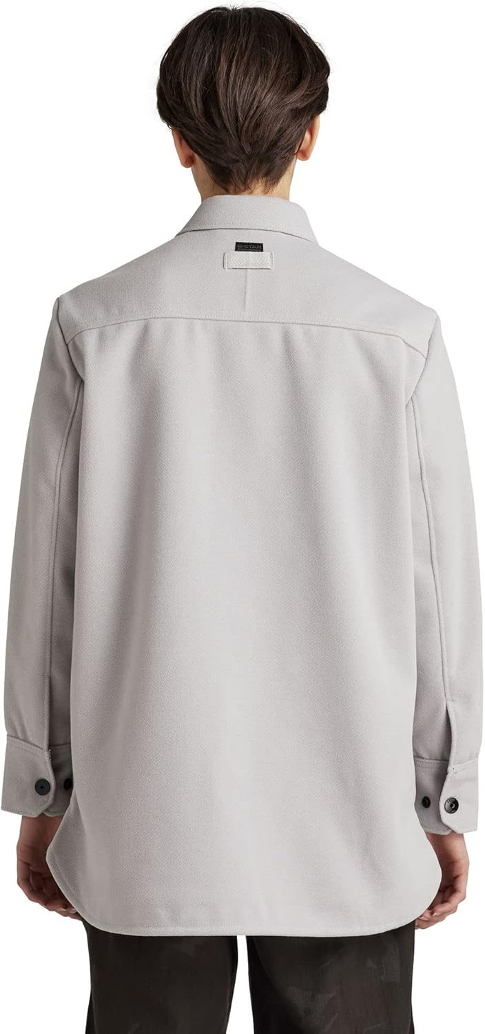 G-STAR Damen Boyfriend Overshirt S Grau (Cool Grey D22178-d200-1295), S Grau (Cool Grey D22178-d200-