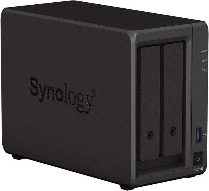 Synology DS723+ 20 TB Desktop-NAS-Lösung mit 2 Einschüben, installiert mit 2 x 10 TB Western Digital