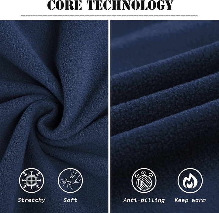 33,000ft Damen Fleece Pullover mit Halbreissverschluss Stehkragen Fleecepullover Sweatjacke Winter W