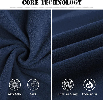 33,000ft Damen Fleece Pullover mit Halbreissverschluss Stehkragen Fleecepullover Sweatjacke Winter W