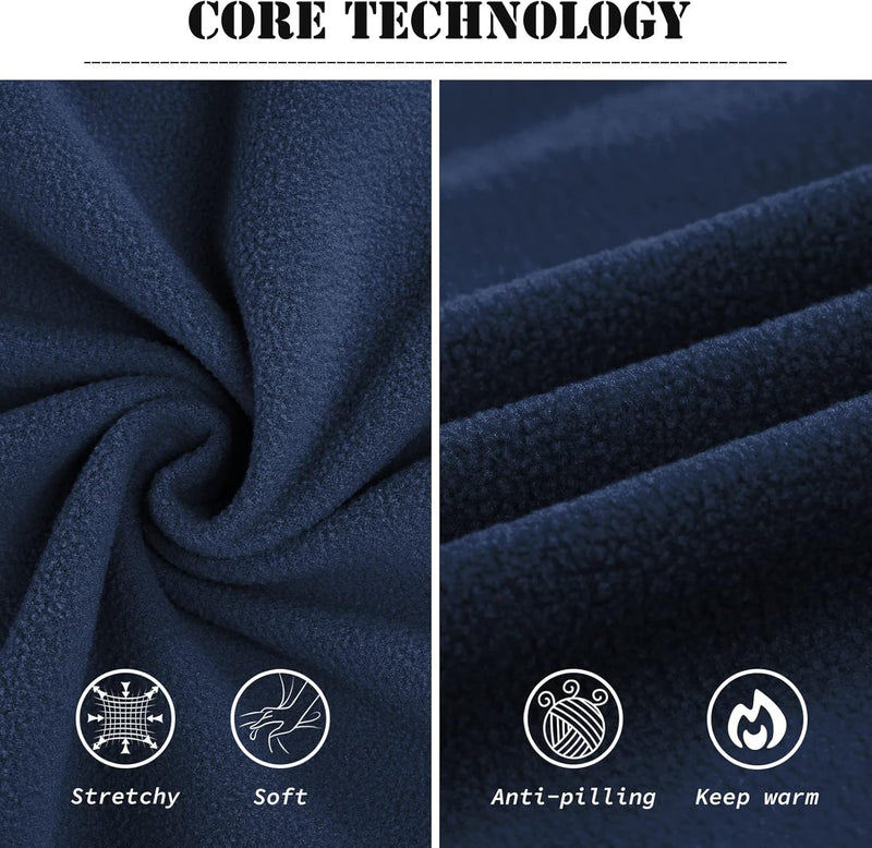 33,000ft Damen Fleece Pullover mit Halbreissverschluss Stehkragen Fleecepullover Sweatjacke Winter W