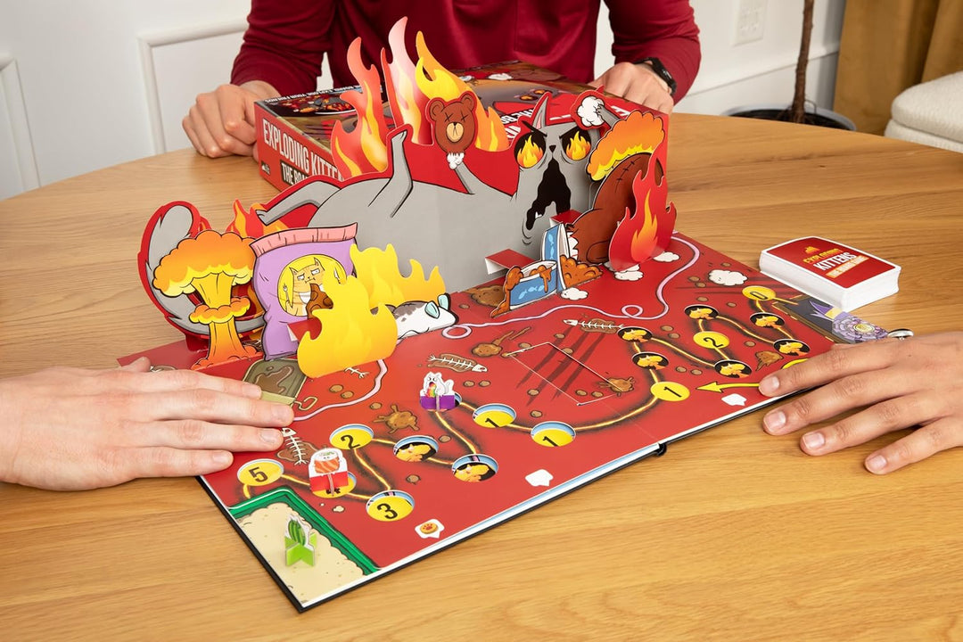Exploding Kittens, Exploding Kittens: Das Brettspiel, Partyspiel, 2-6 Spieler, ab 7+ Jahren, 20 Minu