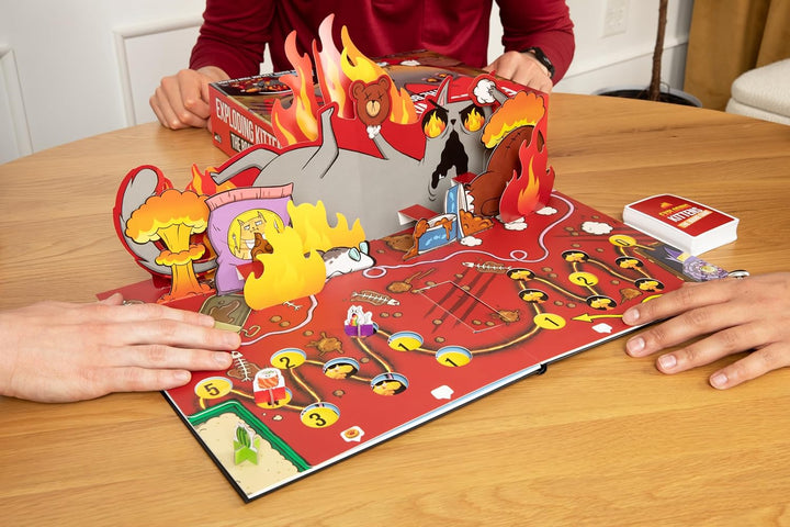 Exploding Kittens, Exploding Kittens: Das Brettspiel, Partyspiel, 2-6 Spieler, ab 7+ Jahren, 20 Minu