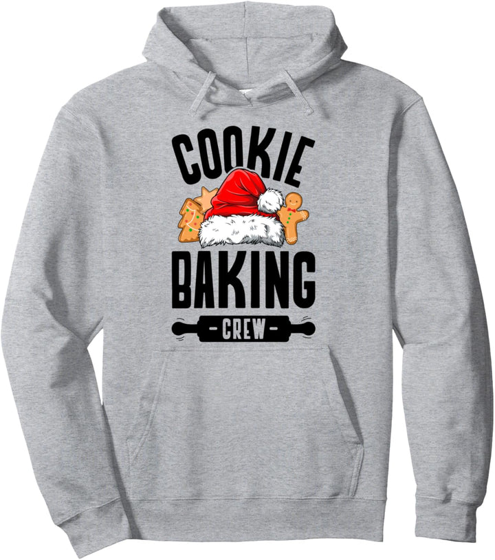 Cookie Baking Crew Christmas Santa Family Gingerbread Team Pullover Hoodie