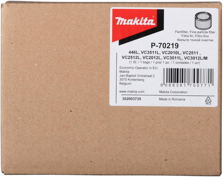 Makita P-70219 Filterelement für 2010L /446 20 x 300 mm