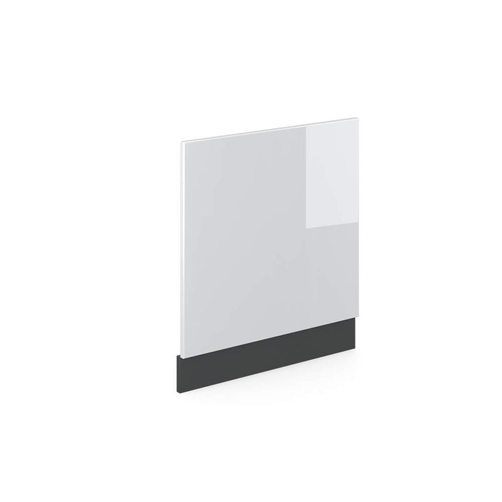 Vicco Frontblende R-Line, Weiss Hochglanz/Anthrazit, 60 cm ohne Arbeitsplatte Weiss Hochglanz Geschi