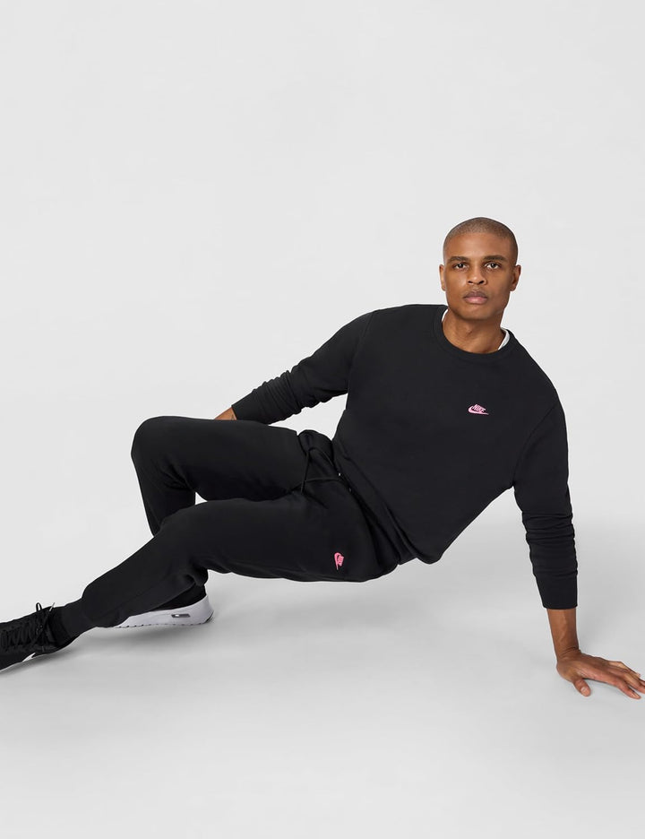 Nike Herren Sportswear Optic Jogger Hose M Black/Black/Pinksicle, M Black/Black/Pinksicle