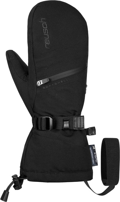 Reusch Damen Fäustlinge Demi R-tex Xt Mitten Extra Warm, Wasserdicht, Atmungsaktiv 8.5 Schwarz, 8.5