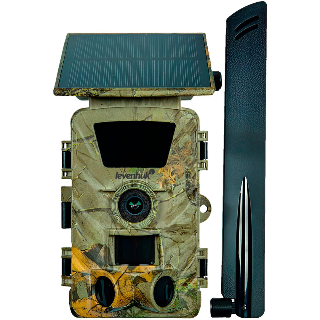 Levenhuk Trap LTE30 Wildkamera – 60MP 5K Tierkamera mit Nachtsicht, PIR Bewegungsmelder, IR/Farbmodu