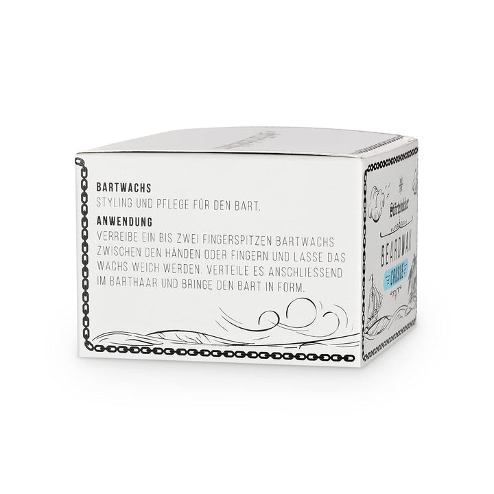 Störtebekker Premium Beard Wax pflegt den Bart und bringt ihn in Form - 50ml Tiegel 100% kompostierb