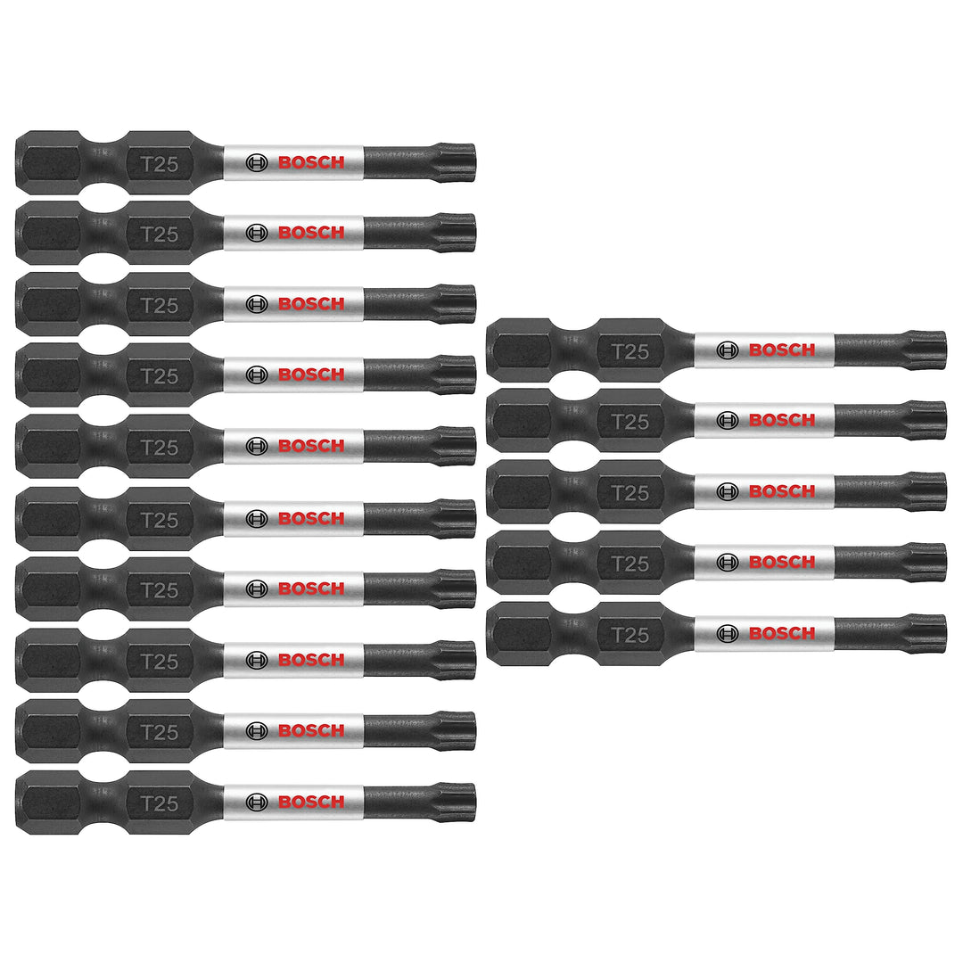 BOSCH ITT25215 15er Pack 5,1 cm Torx #25 schlagfeste Schraubendreher-Bits Impact Torx #25 2 In., Imp