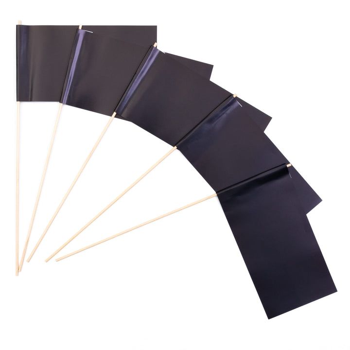 Everflag Papierfähnchen: Schwarz 500er Packung Menge-3: 500er Packung, Menge-3: 500er Packung