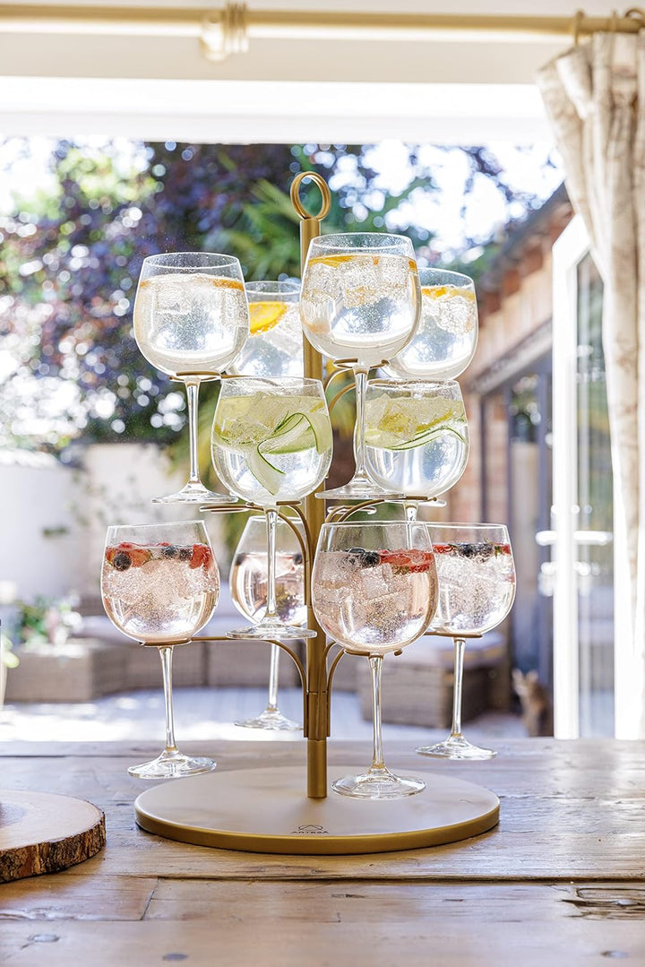 Artesa Servierbaum für Cocktails und Knabbereien aus Edelstahl, 34 x 34 x 54 cm, in Geschenkverpacku