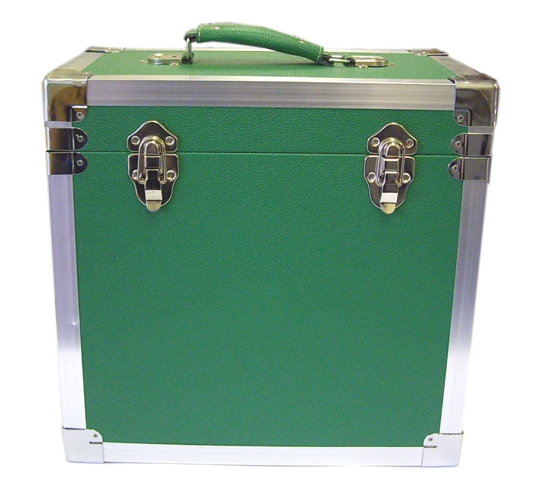 Steepletone LP/Album Vinyl DJ RECORD Aufbewahrungsbox/Flight Case – Grün, Grün