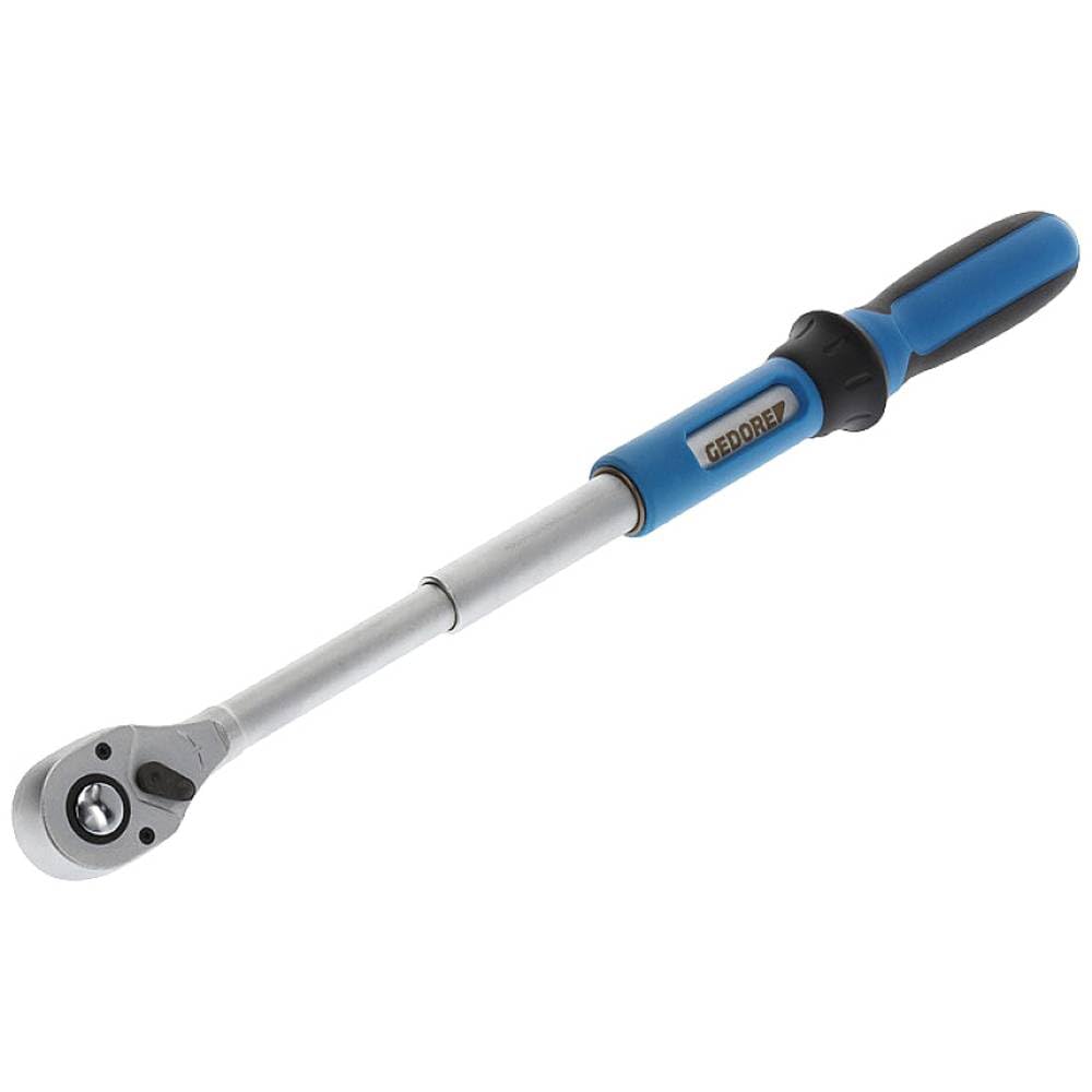 GEDORE Teleskop-Umschaltknarre, für 12 Zoll, 12,5 mm Antrieb, lang, 7,5° Rückschwenkwinkel, 2K-Griff