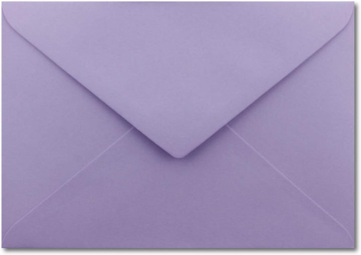 Briefumschläge in Lila - 250 Stück - DIN C5 Kuverts 22,0 x 15,4 cm - Nassklebung ohne Fenster - Weih
