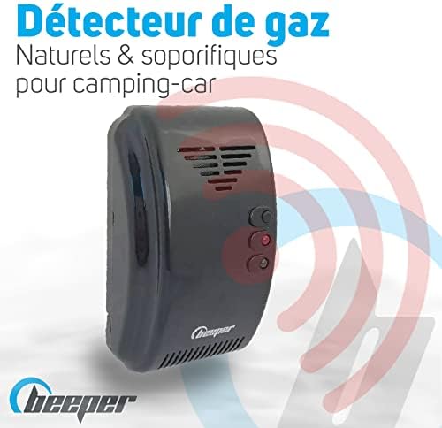 BEEPER DET-GN101 Gasdetektor für natürliche und einschläfernde Gase (schwarz), Schwarz
