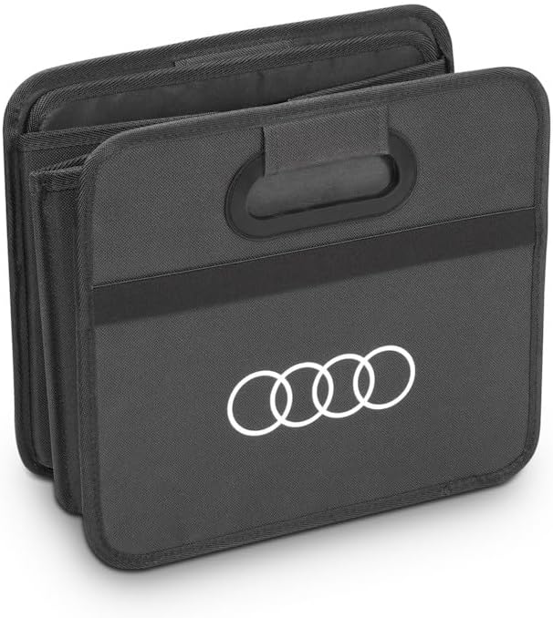 Audi 3292600400 Faltbox Tasche Kühltasche Transport Faltschachtel Kofferraumbox, schwarz, mit Audi R