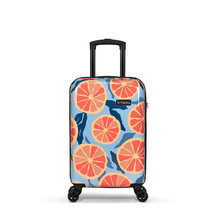 Handgepäck Koffer mit 4 Rollen 53x35x20cm - Hartschalen Kabinentrolley - Zahlenschloss - 33L - Grape
