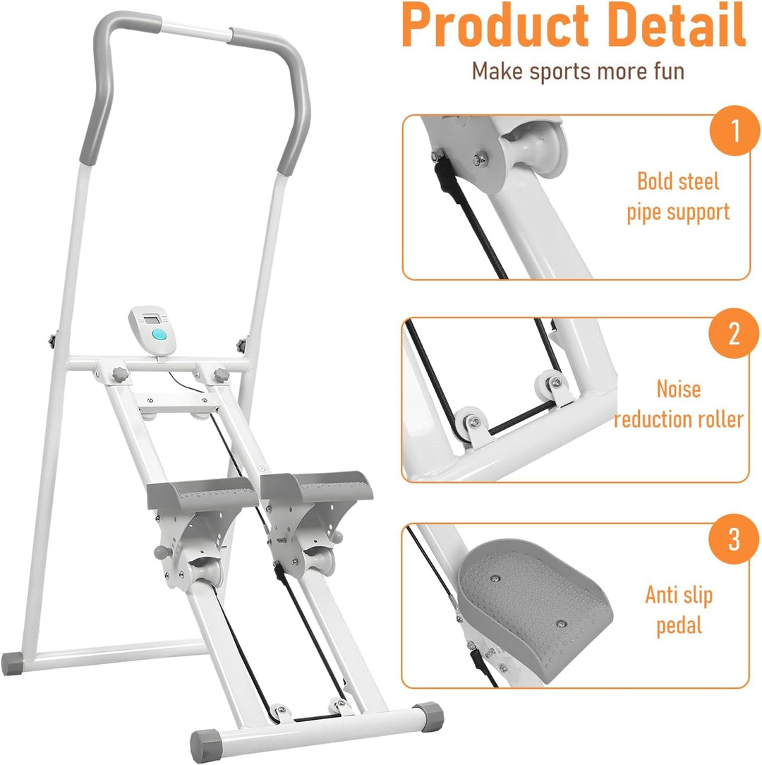 Treppenstepper für Heim-Fitnessübungen, vertikale Klettermaschine für Ganzkörpertraining, kompakt, k