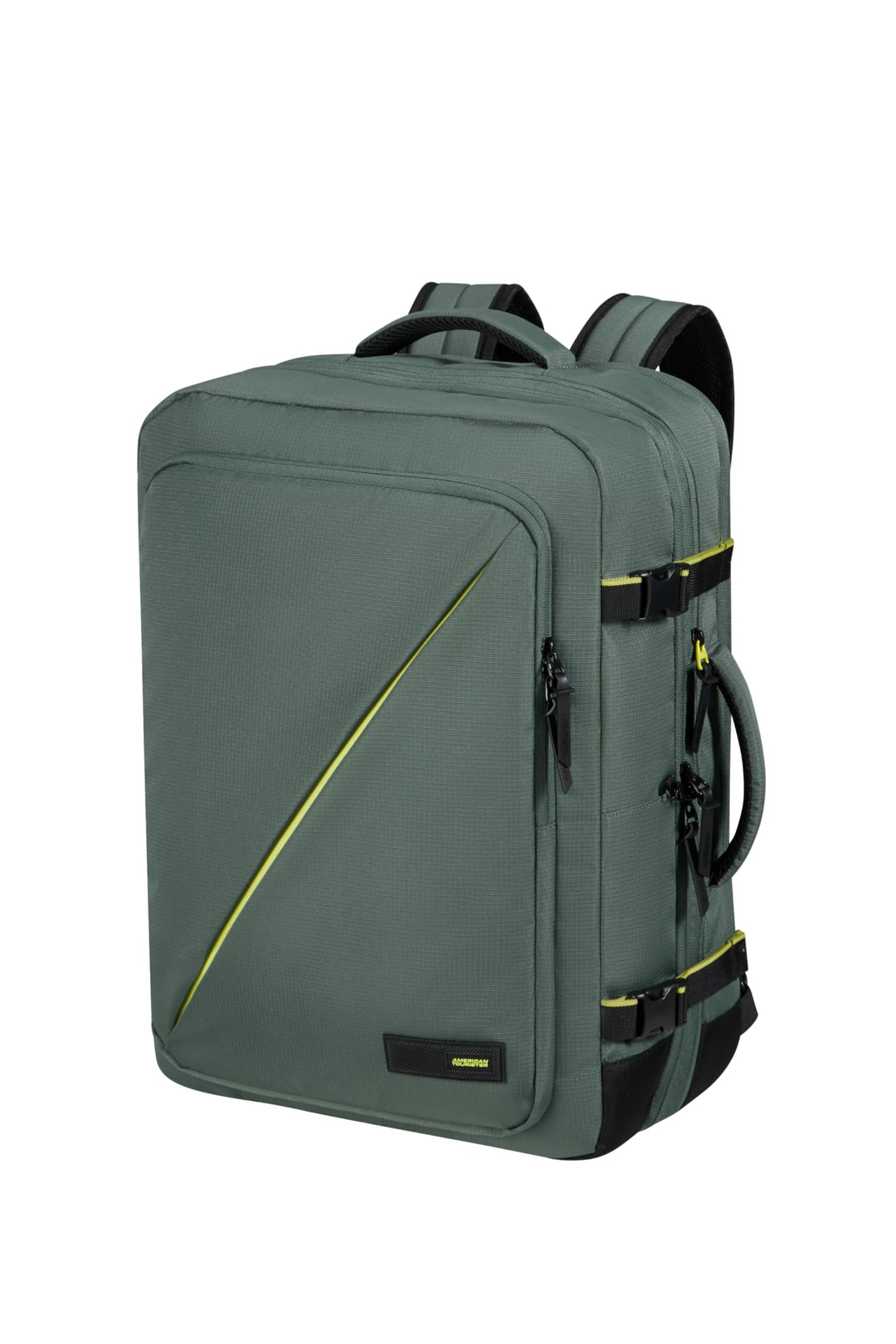 American Tourister Take2Cabin - Erweiterbarer Reiserucksack 17,3 Zoll, 55 cm, 42,5/48,5 l, Grün (Dar