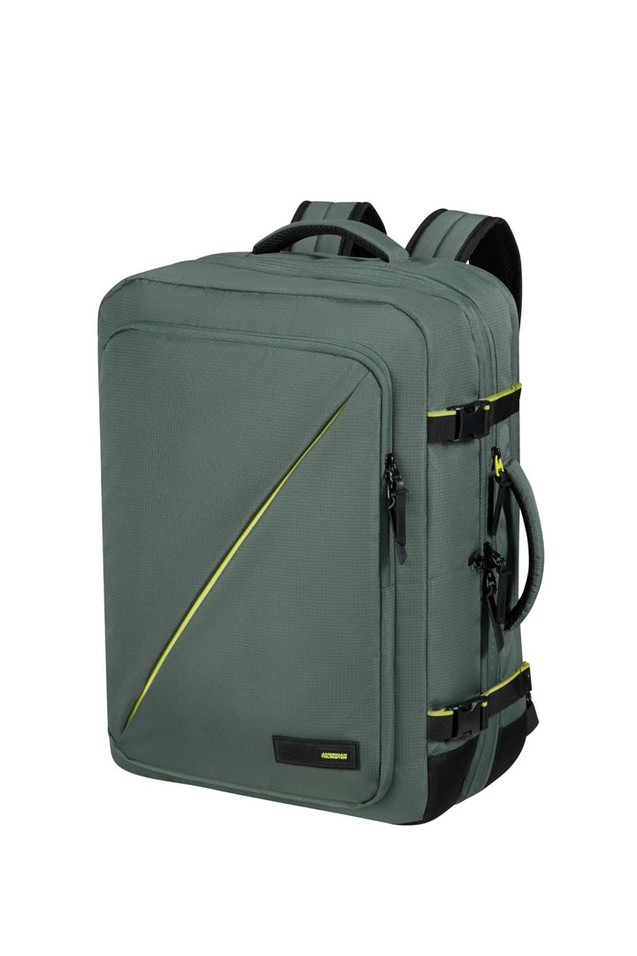 American Tourister Take2Cabin - Erweiterbarer Reiserucksack 17,3 Zoll, 55 cm, 42,5/48,5 l, Grün (Dar