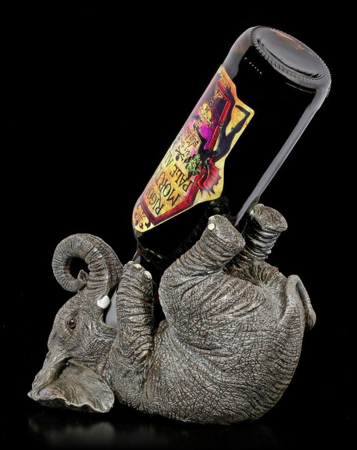 Figuren Shop GmbH Elefant als Flaschenhalter | Dekoartikel, handbemalt