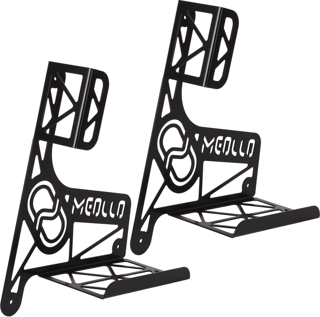 Kinderroller Scooter Wandhalterung (100% Stahl) 2 x schwarz, 2 x schwarz