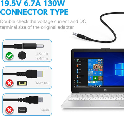 19,5 V 6,7 A 130 W Netzteil FA130PE1-00 Notebook Laptop Ladegerät AC Netzteil für Dell Inspiron 6000