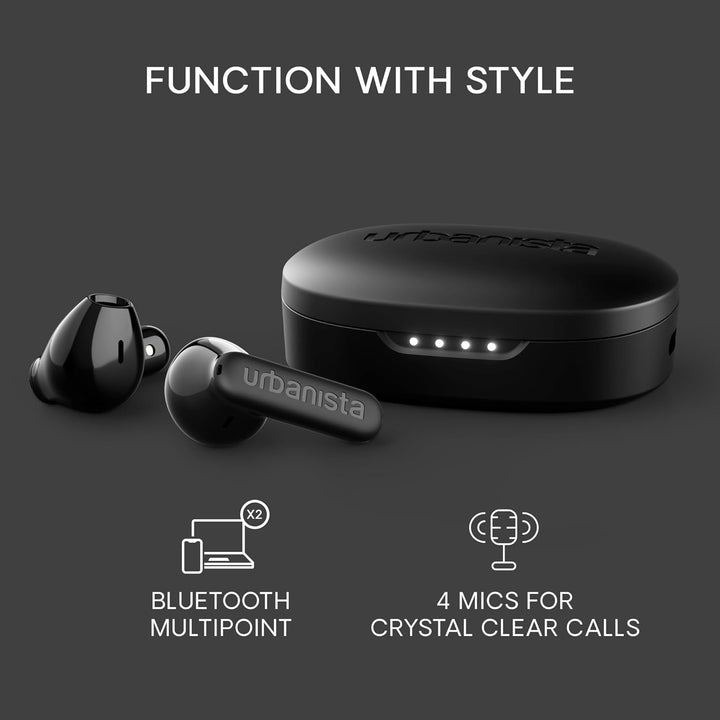 Urbanista Copenhagen 2 Bluetooth Kopfhörer, Kabellos Bluetooth 5.4 In-Ears Kopfhörer, 4 ENC Noise Ca