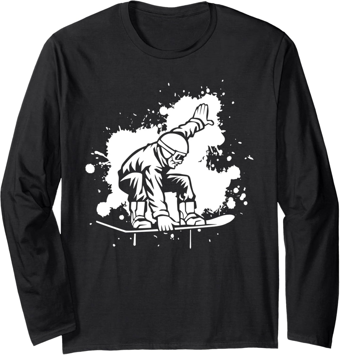 Snowboard Snowboard Snowboard Hobby Langarmshirt