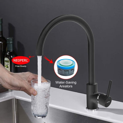 GRIFEMA GRIFERÍA DE COCINA-G4001B | Küchenarmatur - Wasserhahn Küche mit Hoher Auslauf(246mm), Schwa