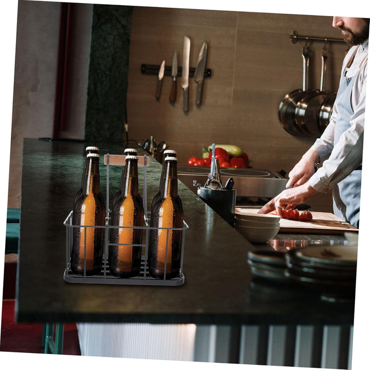 HEMOTON 1stk Tragbares Bierregal Flaschentasche Milchkiste Haustür Milchflaschen Träger Flaschenträg