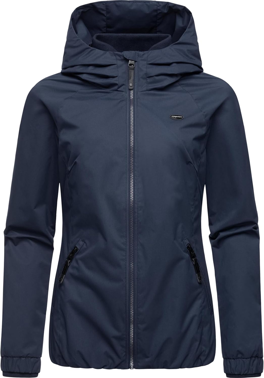 Ragwear Damen wasserdichte Übergangsjacke leichte Jacke kurz mit Kapuze Dizzie Intl XS-6XL, M Navy02