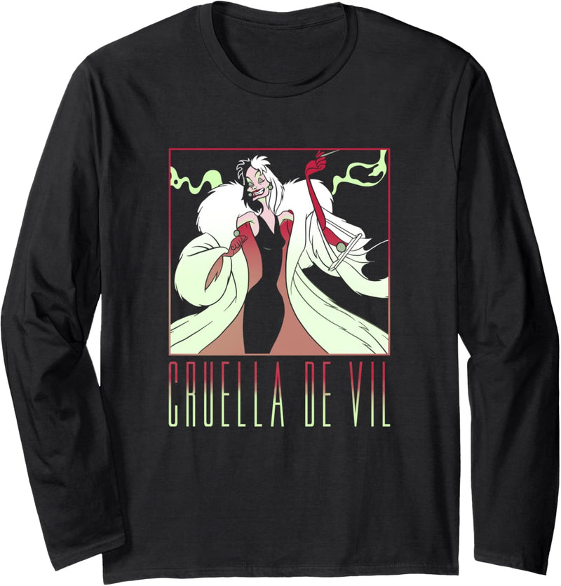 Disney 101 Dalmatiner Cruella de Vil Portrait Box Up Langarmshirt