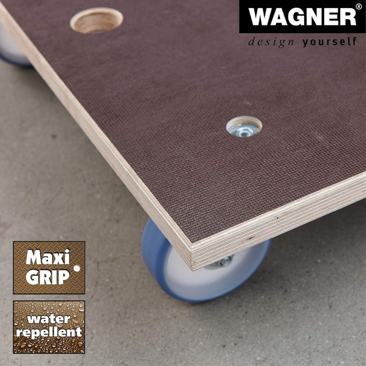 Wagner Transporthilfe MM 1147 I 78 x 59 x 15 cm - Tragkraft 500 kg - Multiplex - für schwer beladene