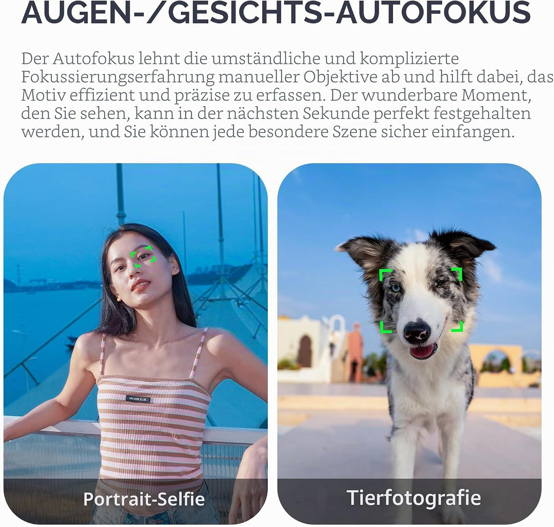 VILTROX AF 20mm F2.8 Air FE Objektiv für Sony E-Mount, 20mm f/2.8 Weitwinkel-Vollformat-Autofokusobj