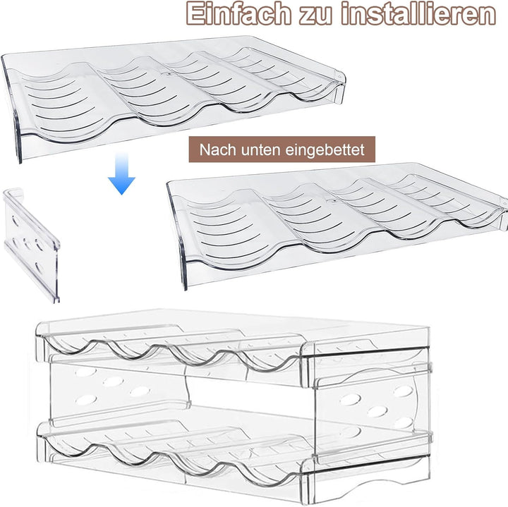 4 Schichten Flaschenregal Kühlschrank, Kann Platziert Werden 16 Flaschen, Kunststoff Material Flasch