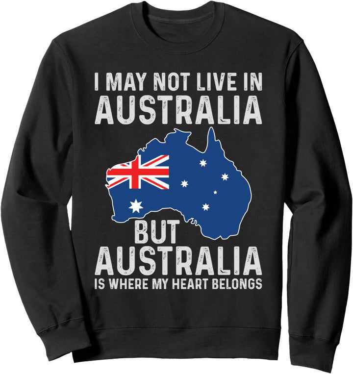 Australien Flagge Australien Karte Australienurlaub Reise Sweatshirt