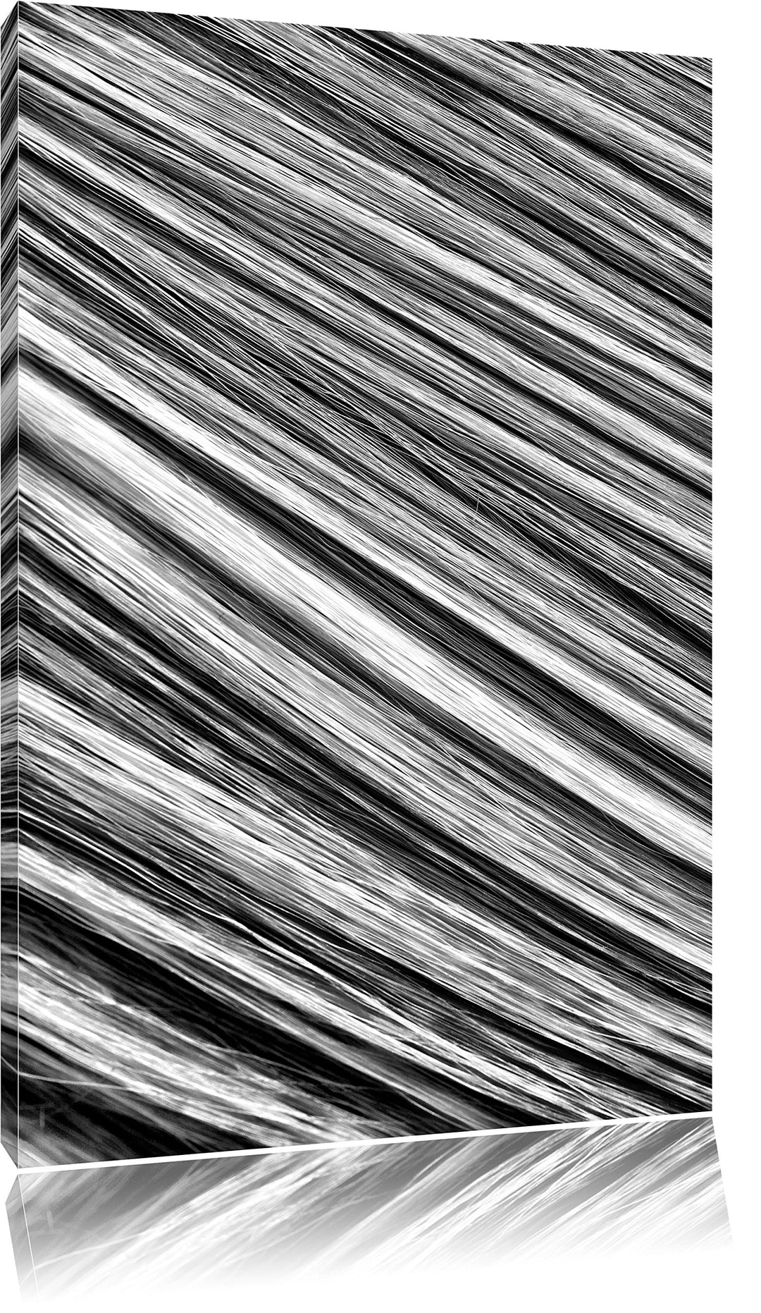 Monocrome, Bunte Streifen, Format: 100x70 auf Leinwand, XXL riesige Bilder fertig gerahmt mit Keilra