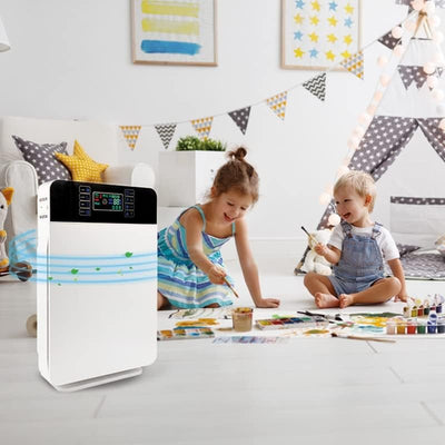 Mediashop LIVINGTON AirPurifier | Luftreiniger bis zu 30m2 | 6-Filter-System | zuschaltbar: UV- und