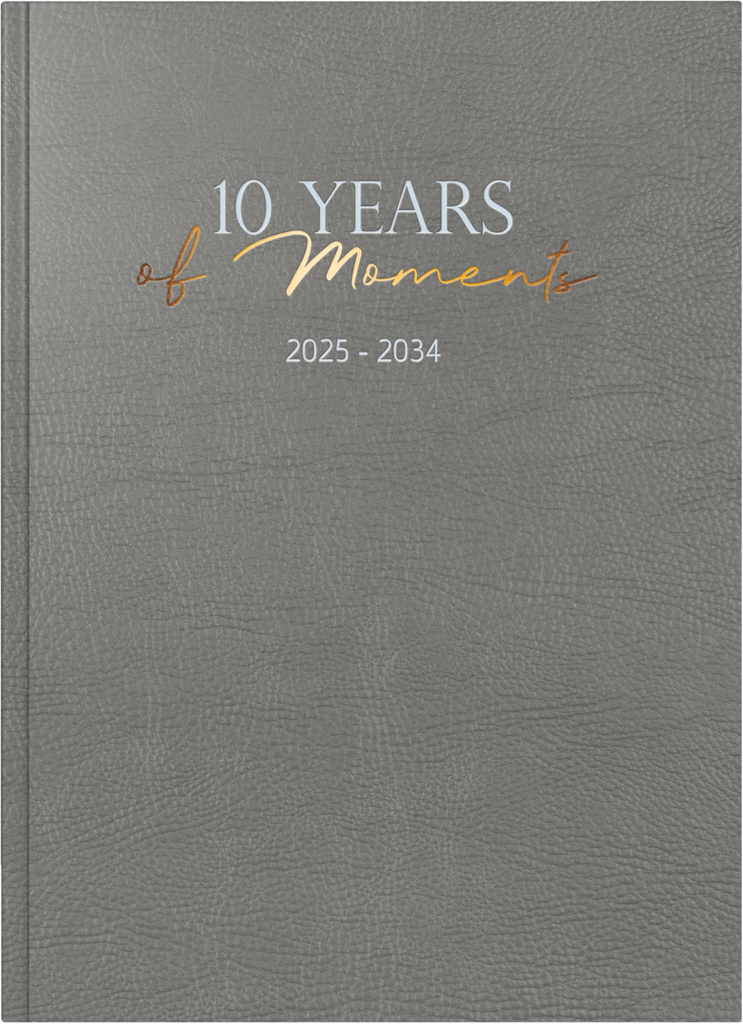 rido/idé 10-Jahres-Kalender Premium 2025-2034 „10 Years of Moments“ | A4, Kunstleder