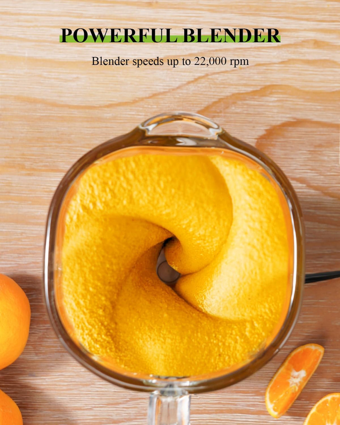 Standmixer, Smoothie Maker für schnelles 3D-Mehrwinkelschneiden, Mixer mit 2 Geschwindigkeiten und P