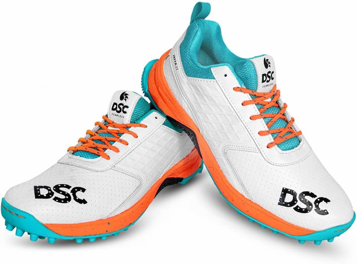 DSC Herren Jaffa 22 Cricketschuhe Cricket-Schuhe, Spikes 44 EU Orange, 44 EU Orange