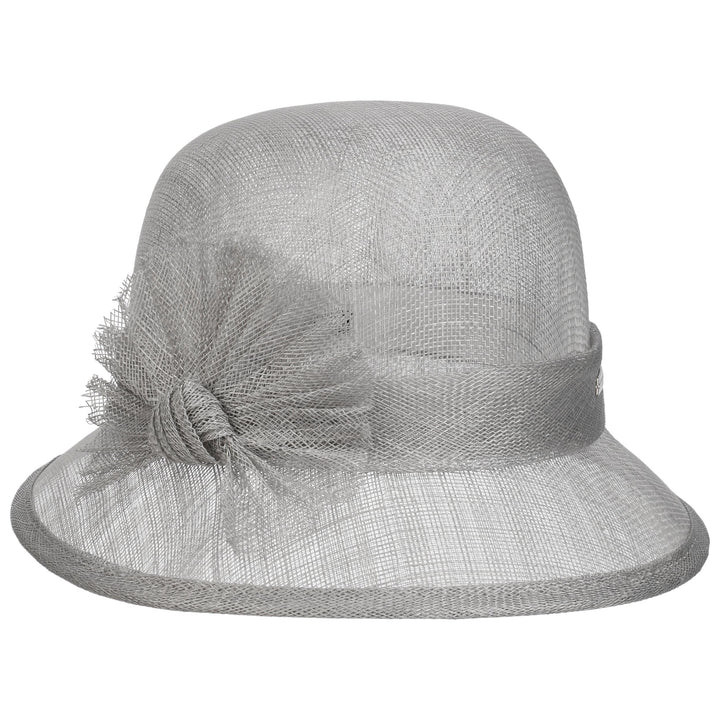 Seeberger Valeska Sinamay Strohhut Damenhut Sommerhut Strohglocke (One Size - grau)